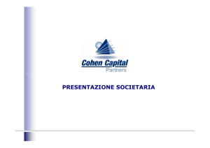 Presentazione - Cohen Capital Partners