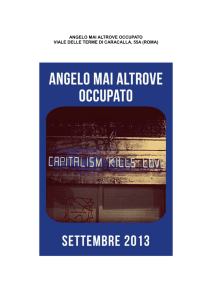 Angelo Mai - Programma settembre 2013