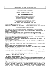 v domenica di quaresima - Istituto Santa Famiglia Rimini