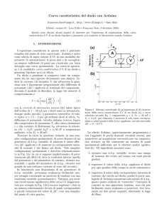 Curva caratteristica del diodo con Arduino