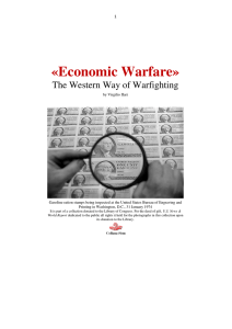 2016 ILARI Economic Warfare. The Western Way of Warfighting
