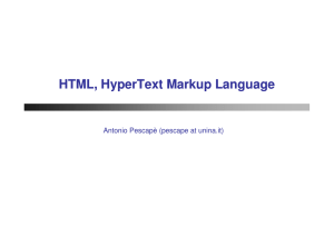 lezioni su HTML in PPT