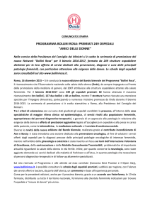 Comunicato stampa Bollini Rosa 2015