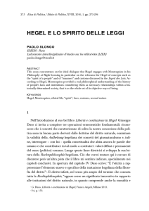 hegel e lo spirito delle leggi - Università degli Studi di Trieste