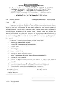 PROGRAMMA DI EDUCAZIONE FISICA