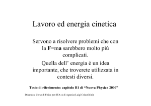 Lavoro ed energia cinetica