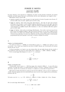 FORZE E MOTO esercizi risolti - Digilander