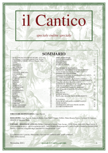 Novembre Speciale 2013 - Il Cantico. Rivista della Cooperativa