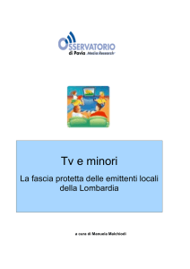 Tv e minori - Osservatorio di Pavia