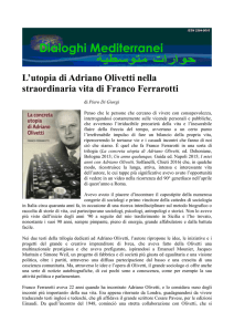 L`utopia di Adriano Olivetti nella straordinaria vita di Franco Ferrarotti