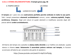 UDA 3 STORIA DELL`ARCHITETTURA: il tempio greco pag. 46
