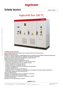 Scheda tecnica Ingecon® Sun 250 TL