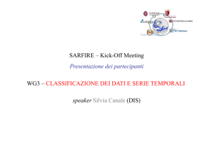 SARFIRE – Kick-Off Meeting Presentazione dei partecipanti WG3