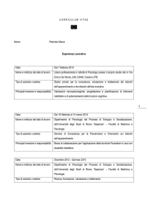 Palombo Marco Esperienza Lavorativa Data