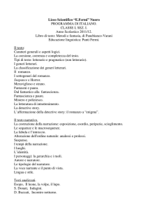 Liceo Scientifico “E.Fermi” Nuoro PROGRAMMA DI ITALIANO