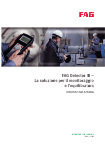 FAG Detector III – La soluzione per il monitoraggio e l`equilibratura