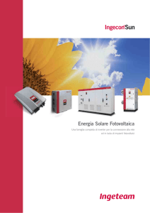 Energia Solare Fotovoltaica