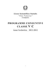 2011 2012 5 C Programmi - Liceo Scientifico Statale Vito Volterra