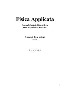 Fisica Applicata - Università degli Studi di Roma "Tor Vergata"