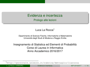 diapositive - Dipartimento di Matematica