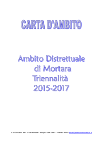 Carta d`ambito triennalità 2015-2017