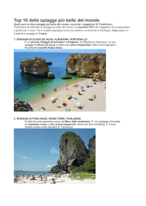 CLICCA QUI e vedi le 10 spiagge del mondo