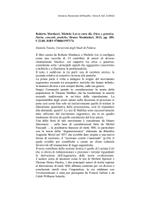 Roberto Mordacci, Michele Loi (a cura di), Etica e genetica. Storia