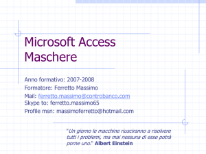 maschere in Access