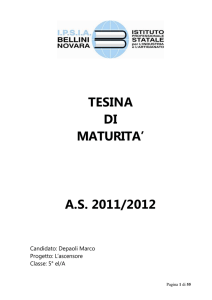 TESINA DI MATURITAʼ A.S. 2011/2012