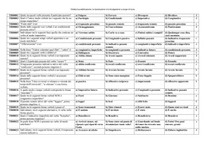 TB00001 Quale tra questi verbi presenta il participio passato? a