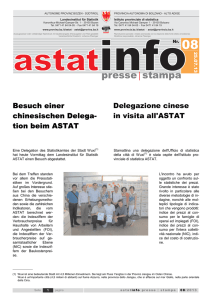 presse stampa - ASTAT - Autonome Provinz Bozen