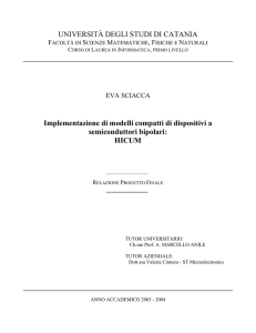 modello hicum - Dipartimento di Informatica