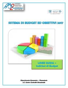 Sistema di budget ed obiettivi 2017