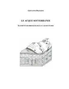 LE ACQUE SOTTERRANEE - Ordine dei Geologi della Toscana