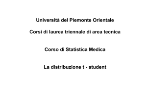 Università del Piemonte Orientale Corsi di laurea triennale di area