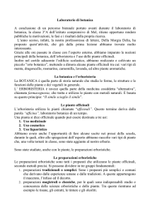 Laboratorio di botanica