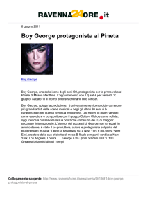 Boy George protagonista al Pineta