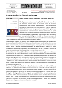 Ernesto Paolozzi e l`Estetica di Croce