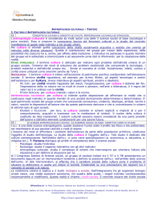 1 01 L`antropologia culturale è considerata da molti autori una delle