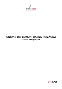19 luglio 2014 - Unione dei Comuni della Bassa Romagna
