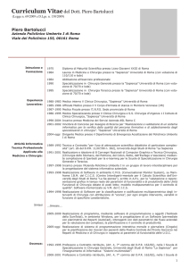 CV Bartolucci - Dipartimento di Sanità Pubblica e Malattie Infettive