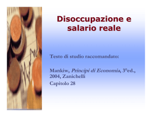 La disoccupazione