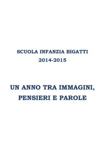 UN ANNO TRA IMMAGINI, PENSIERI E PAROLE