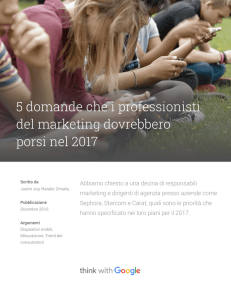 5 domande che i professionisti del marketing dovrebbero porsi nel