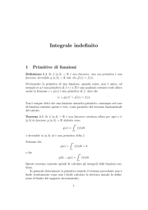 Integrale indefinito