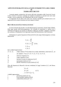 appunti integrativi sulla parte introduttiva del corso di teoria dei circuiti