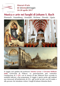 Musica e arte nei luoghi di Johann S. Bach - e