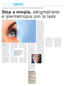Stop a miopia, astigmatismo e ipermetropia con la lasik