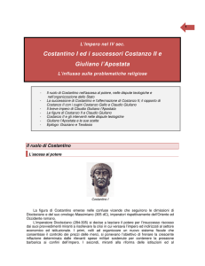 Costantino ed i successori Costanzo II e Giuliano