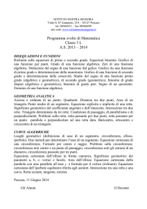 Programma MATEMATICA 3 L 2013-14